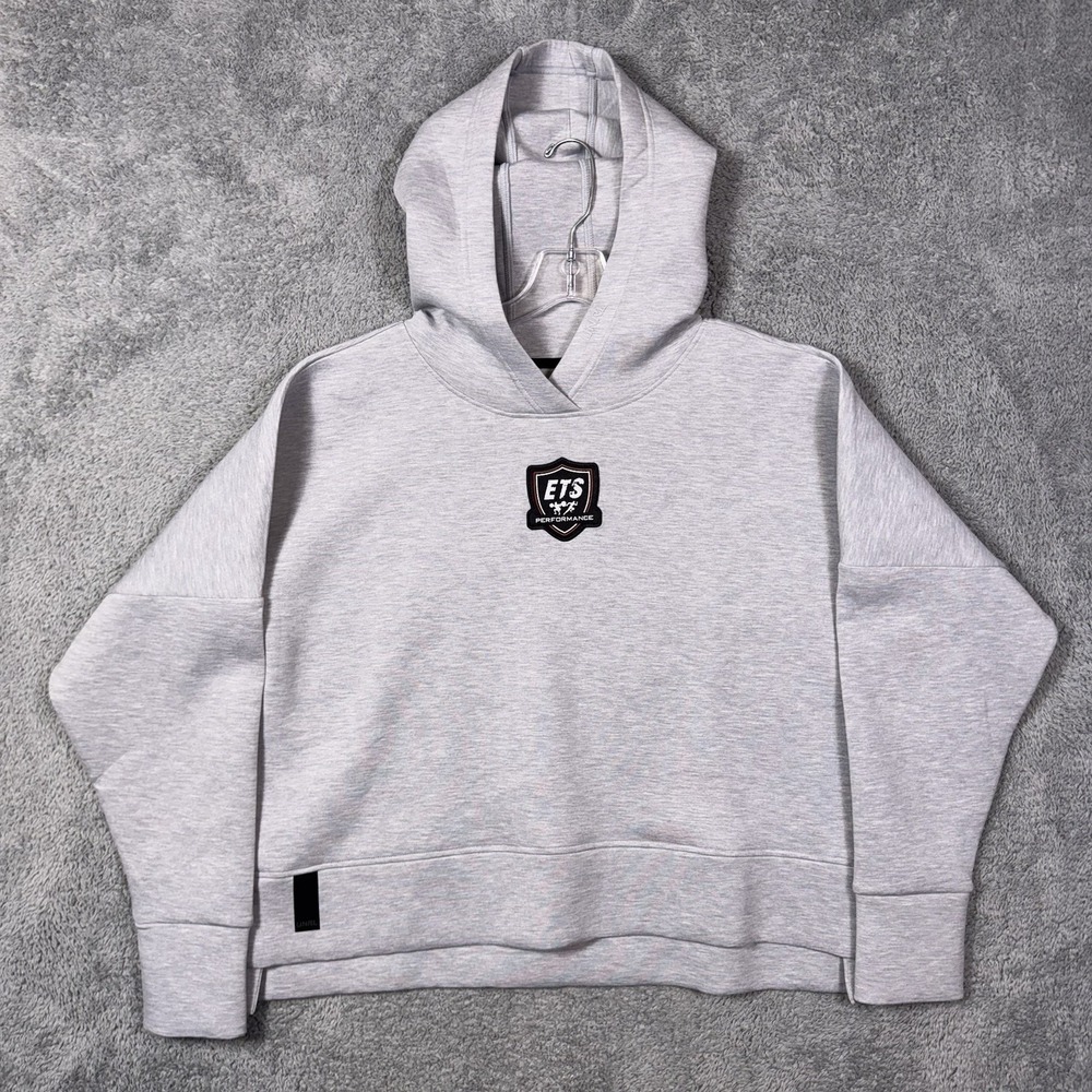 UNRL Hoodie Mens M Pullover Sweatshirt Tech Cropped‎ Heather ETS Performance Gym
